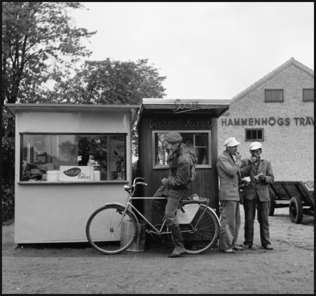 Korvkiosk i Hammenhög 1955